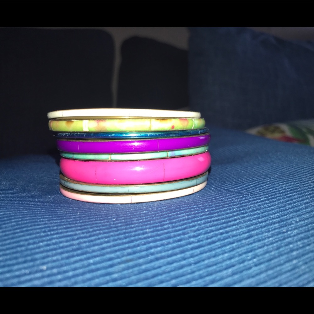 Multi Color Bangle Bracelets - image 3
